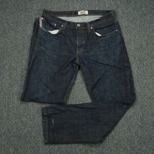 Naked & Famous Jeans Men 36x32 Blue Weird Guy 10th Anniversary Selvedge Rainbow
